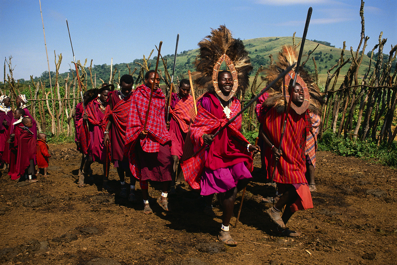 Masai Men Dancing